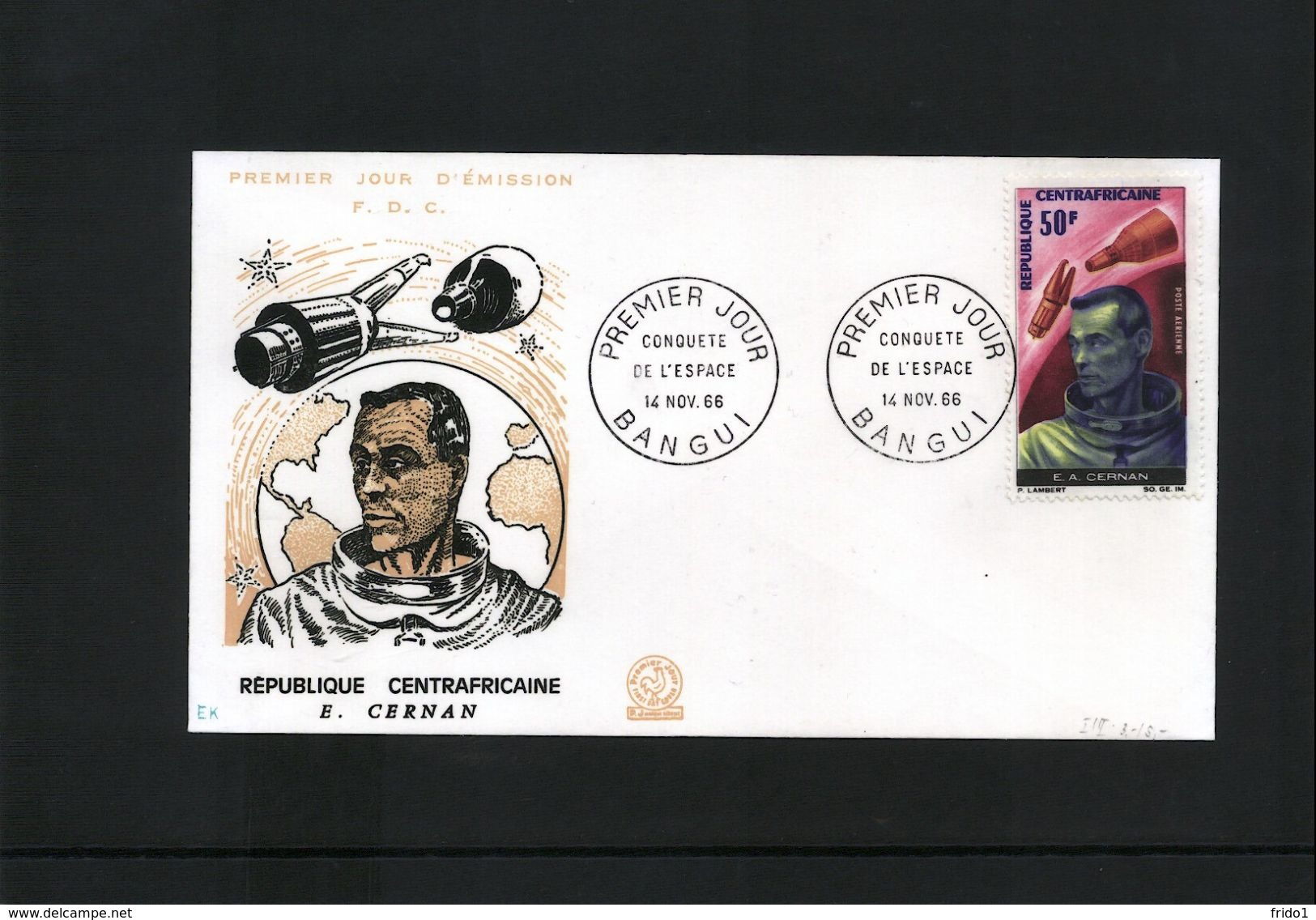 Central African Republic Raumfahrt / Space FDC - Africa