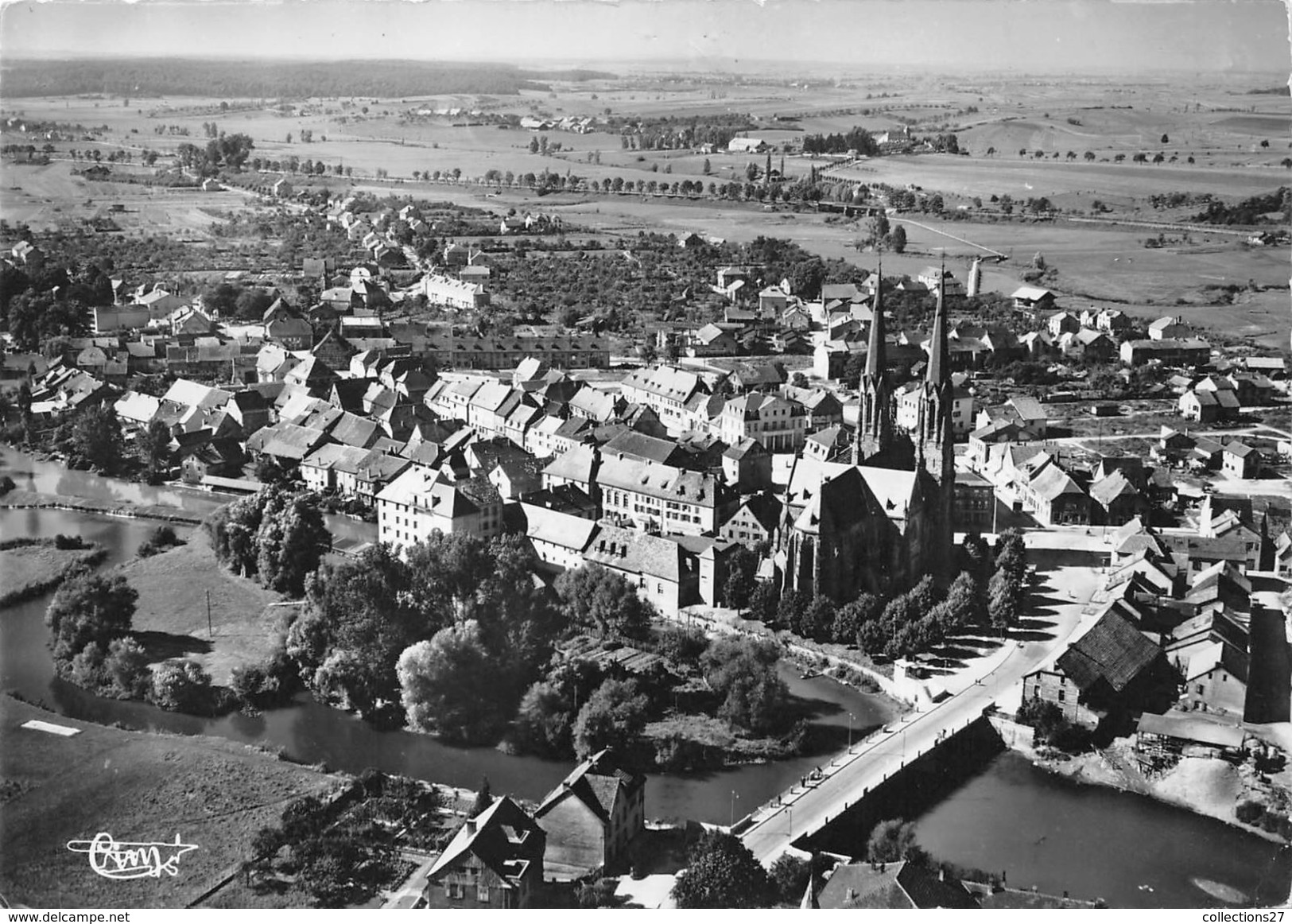 57-SARRALBE- VUE GENERALE AERIENNE - Sarralbe