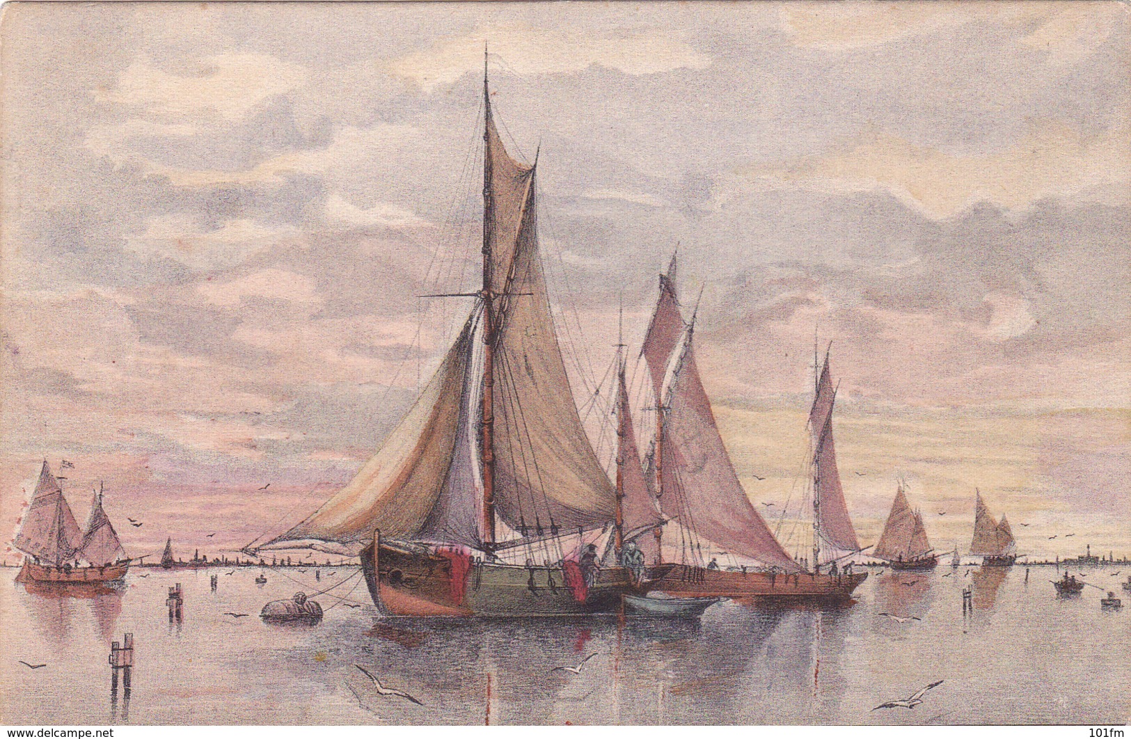 Sailing Ship, Bateau , Fishermans - Mosinger Serie 131A - Sailing Vessels