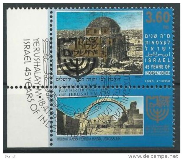 ISRAEL 1993 Mi-Nr. 1261 O Used - Aus Abo - Gebraucht (mit Tabs)