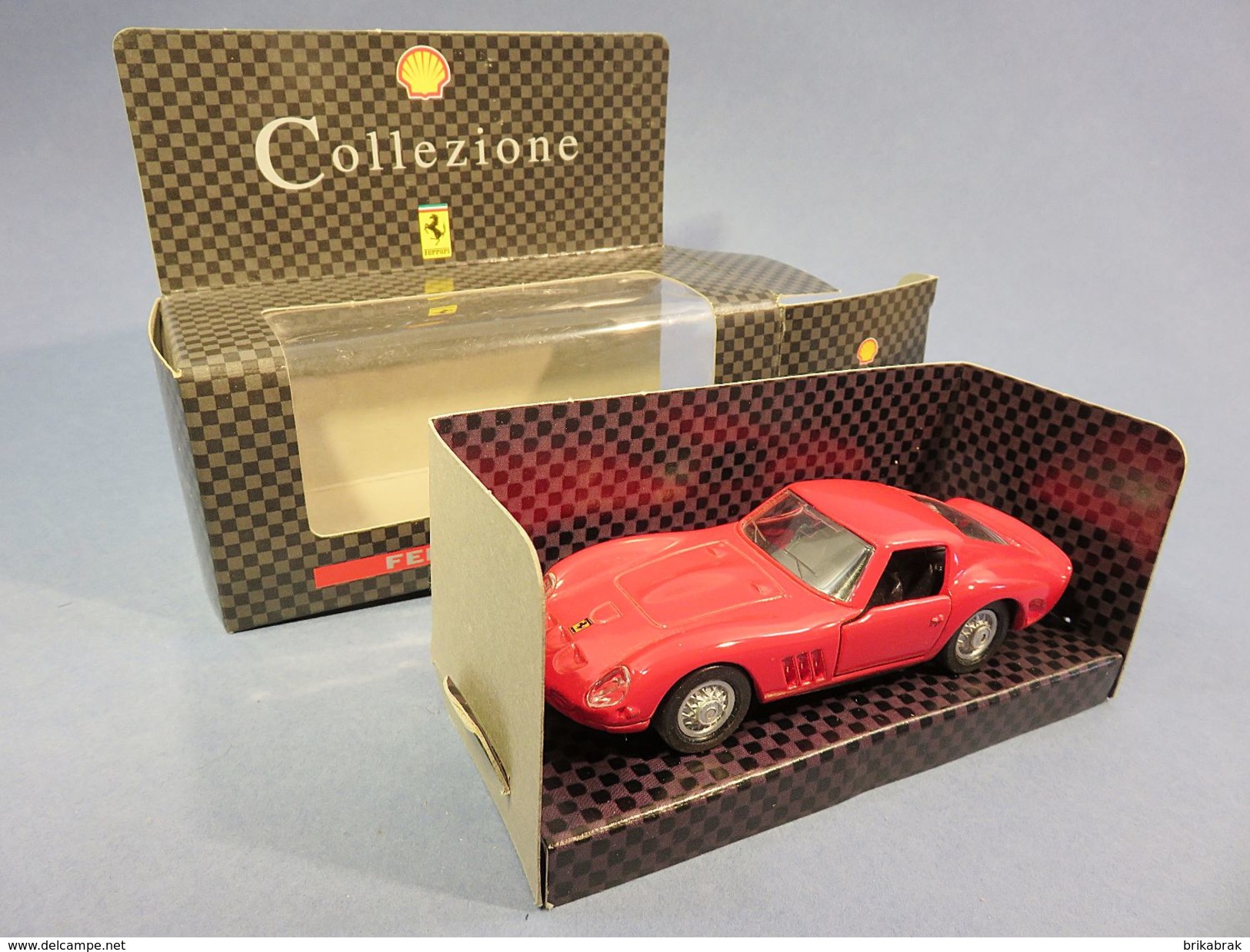 * JOUET PUBLICITAIRE VOITURE FERRARI 250 GTO COLLECTION SHELL + Publicité Essence Automobile Modélisme - Werbemodelle - Alle Marken