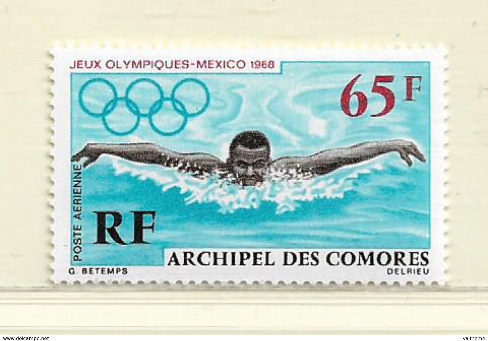 COMORES ( FRCOM - 37 )  1969  N° YVERT ET TELLIER   N° 25    N** - Airmail