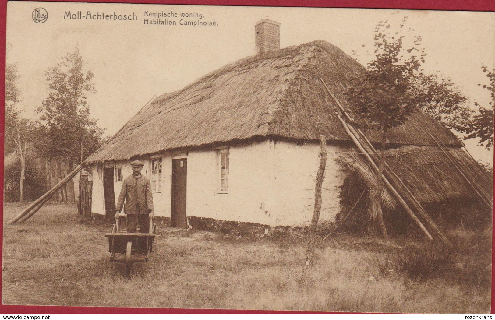 Mol Moll Achterbos Achterbosch Kempische Woning Habitation Campinoise Kempen Geanimeerd ZELDZAAM - Mol