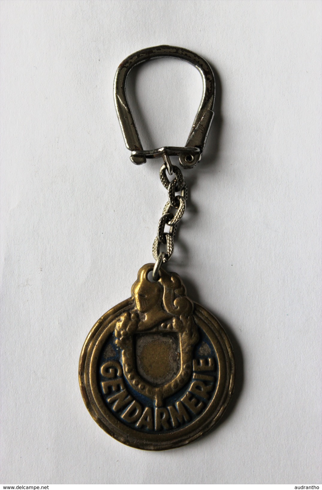 Escadron Motocycliste Garde Républicaine Gendarmerie Moto Ancienne Médaille Insigne Porte Clefs - Policia