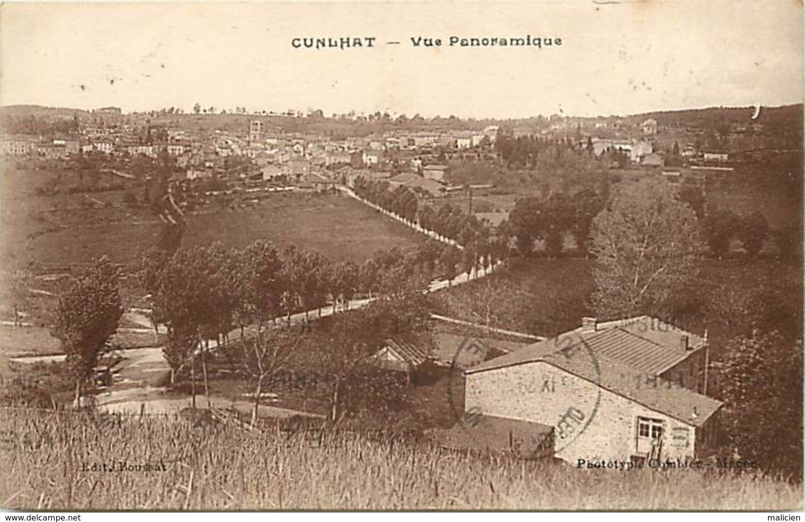 - Puy De Dome -ref-909- Cunlhat - Vue Panoramique - Carte Bon Etat - - Cunlhat