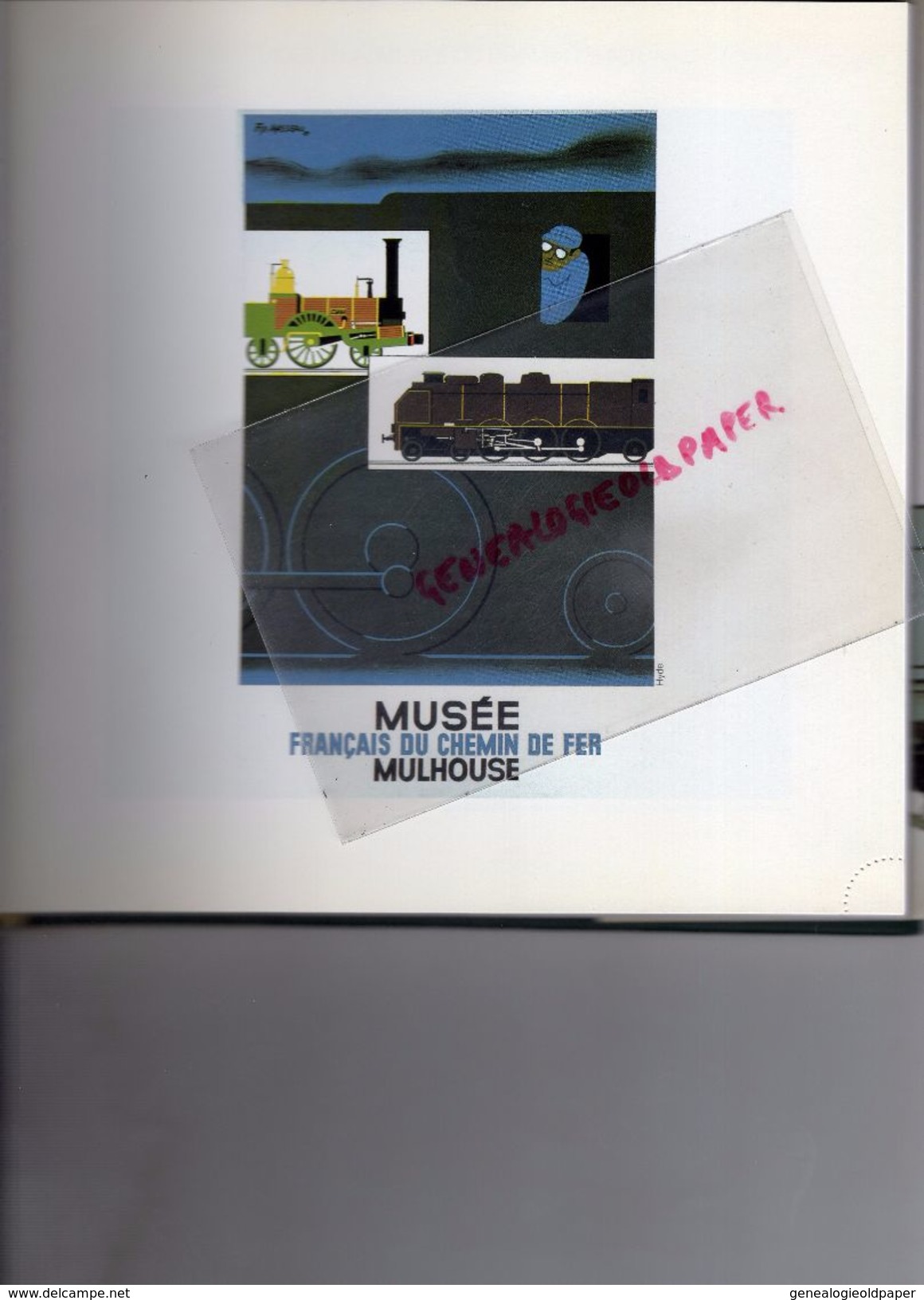 68- MULHOUSE- MUSEE FRANCAIS CHEMIN DE FER- SUPERBE AGENDA 1990- IMPRIMERIE BAUGE DESCARTES -GARE TRAIN-LOCOMOTIVE-