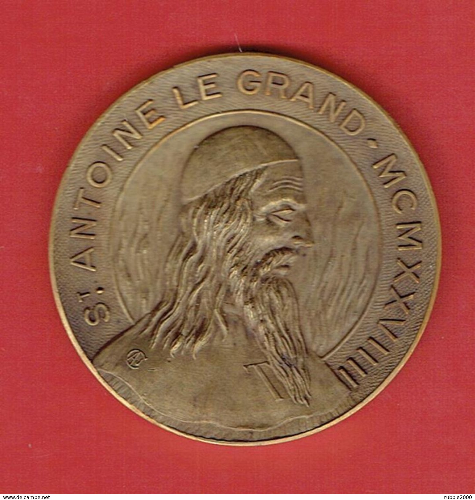 Sonstige Medaille Bronze 25e Anniversaire De La Construction De Saint Antoine Des Quinze Vingt 1903 1928 Graveur A J Corbierre