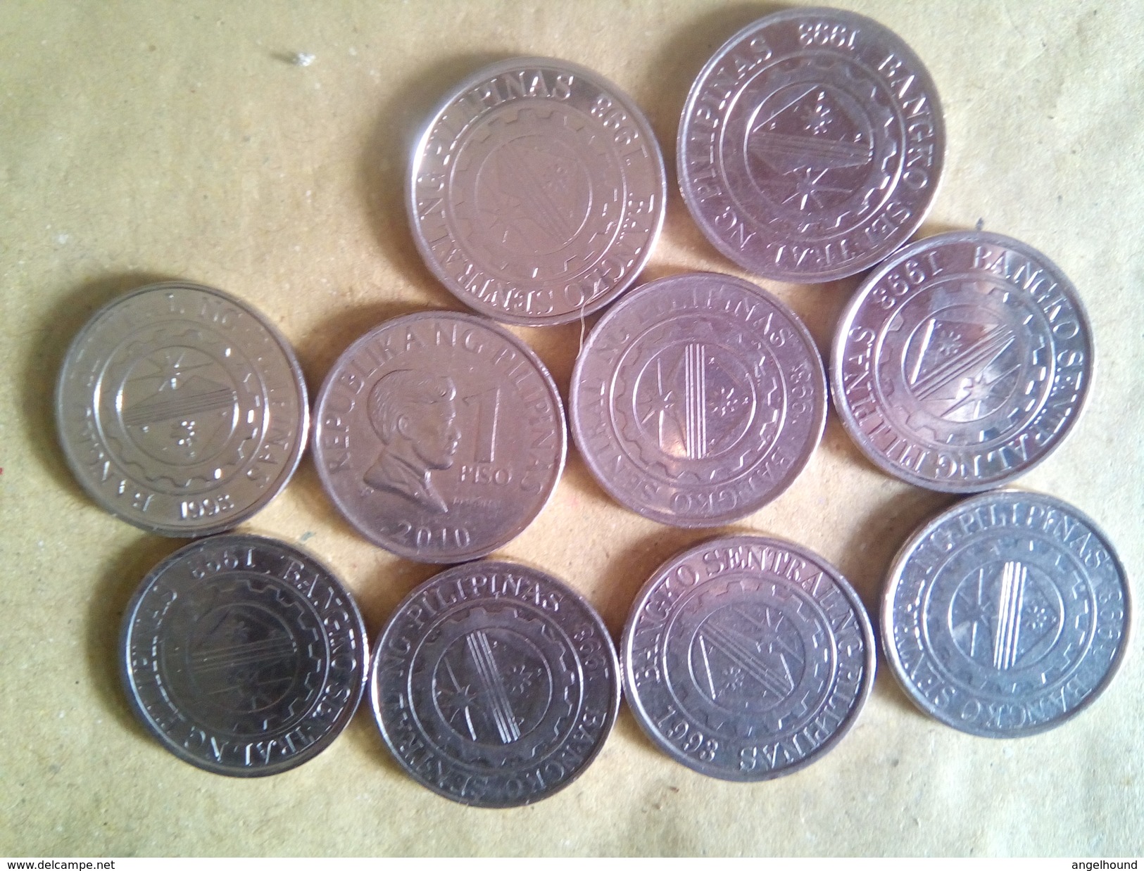 Philippines 25 Centavo And 1 Peso Coins, 10 Of Each - Philippines