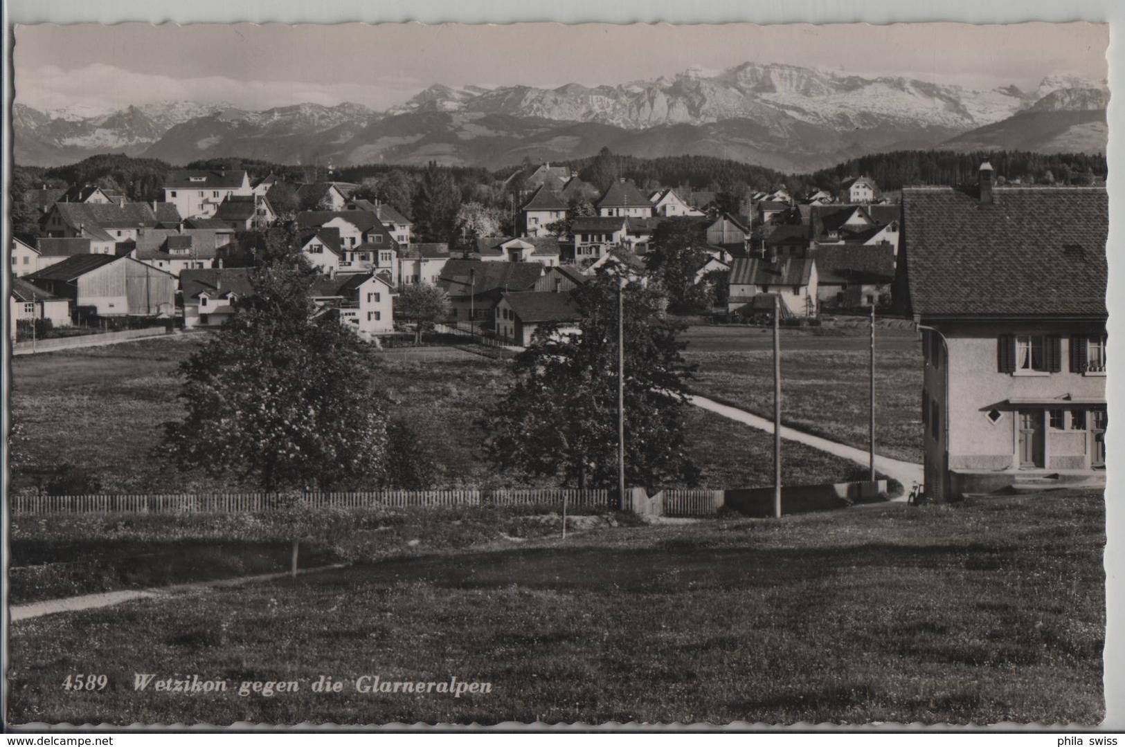 Wetzikon Gegen Die Glarneralpen - Photo: Rud. Suter No. 4589 - Wetzikon