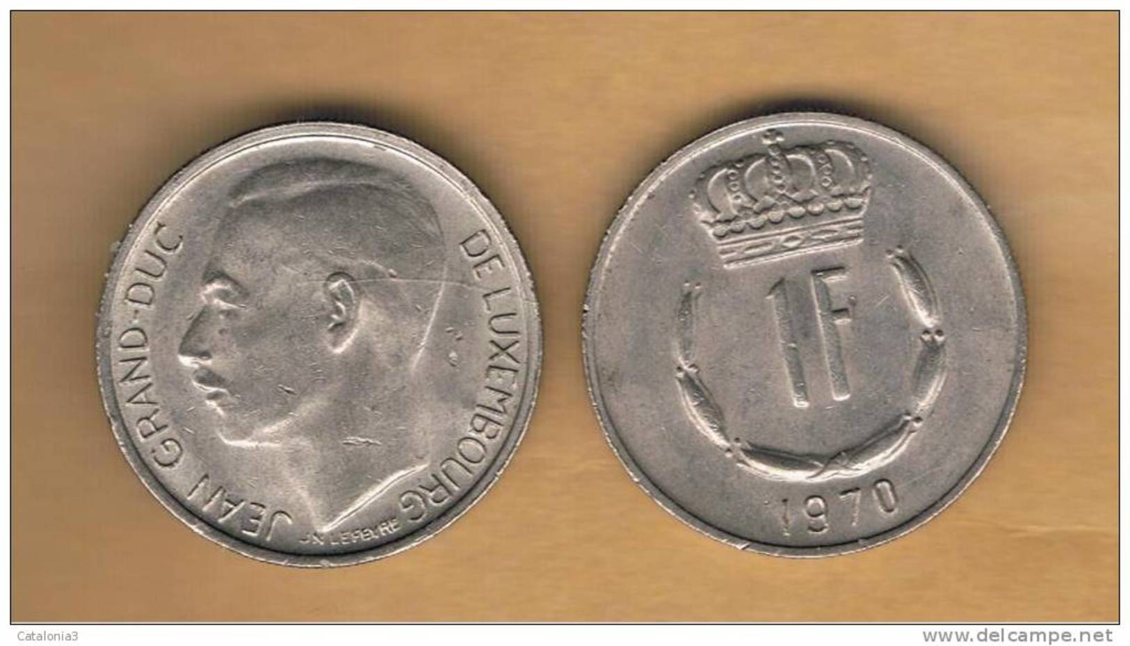 LUXEMBURGO -  1 Franc 1970  KM55 - Lussemburgo