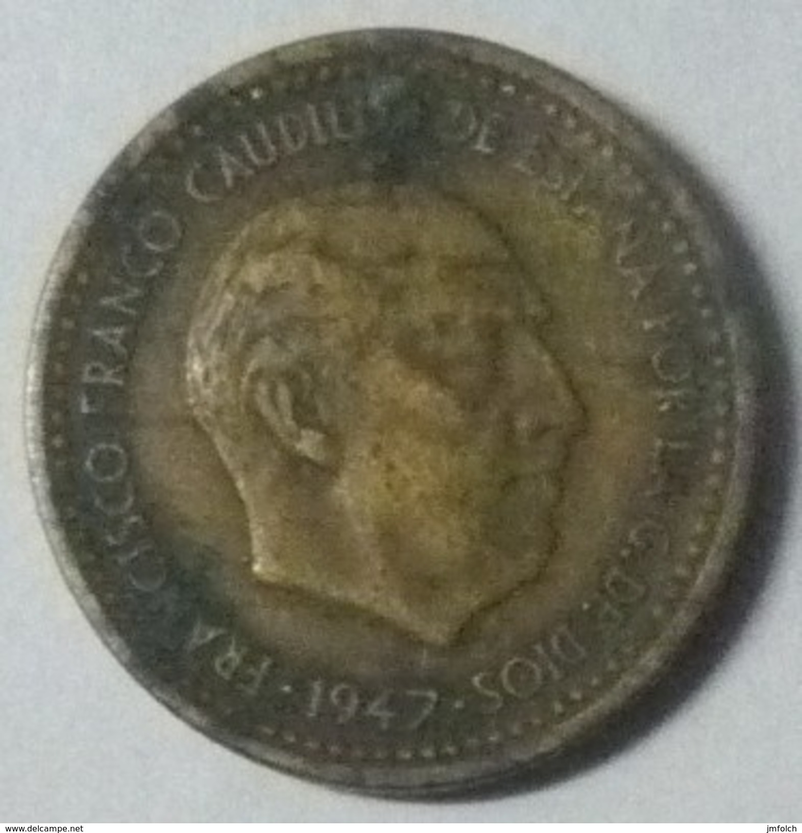 MONEDA DE 1 PTA. DE 1947. ESTRELLA CON 54 - 1 Peseta