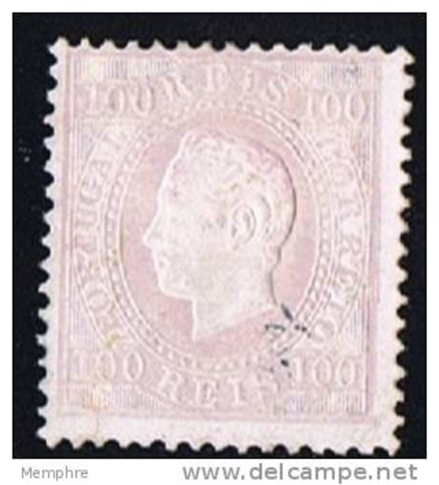 Luiz I  100 Reis  Perf 12 ½ * MH - Unused Stamps