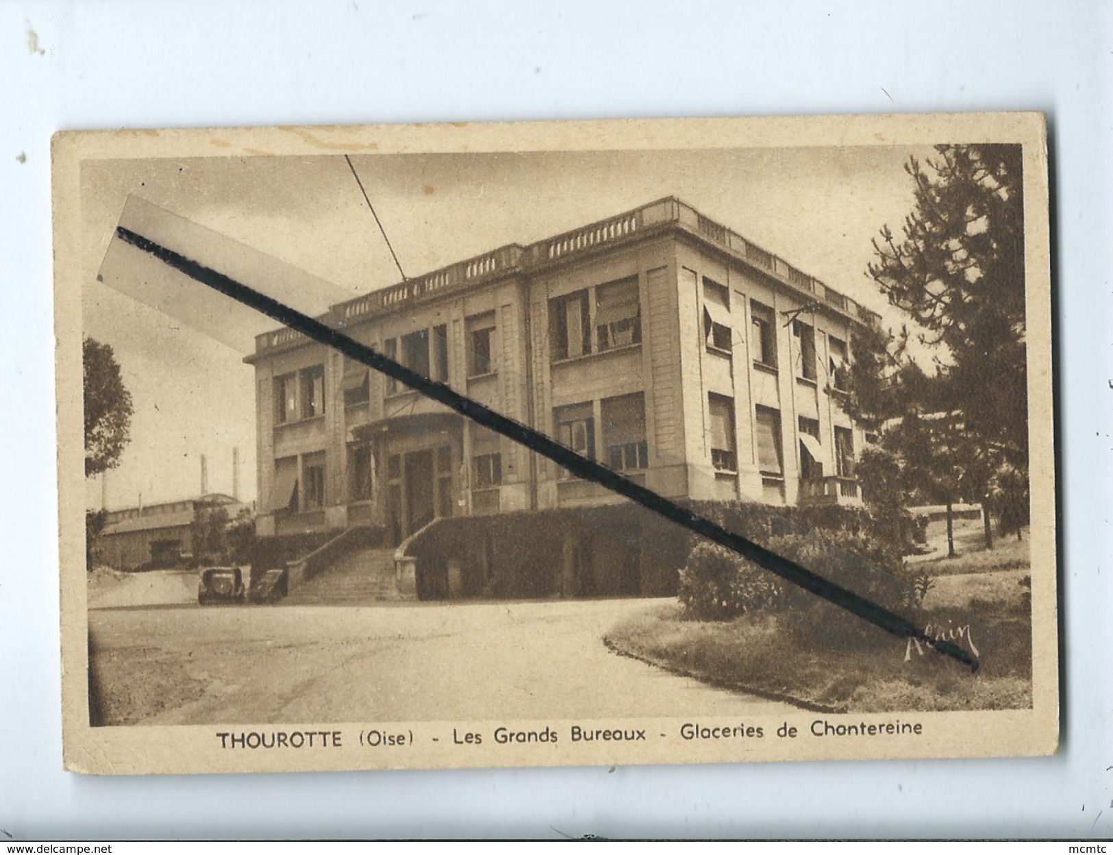 CPA - Thourotte  -(Oise) -  Les Grands Bureaux - Glaceries De  Chantereine - Thourotte