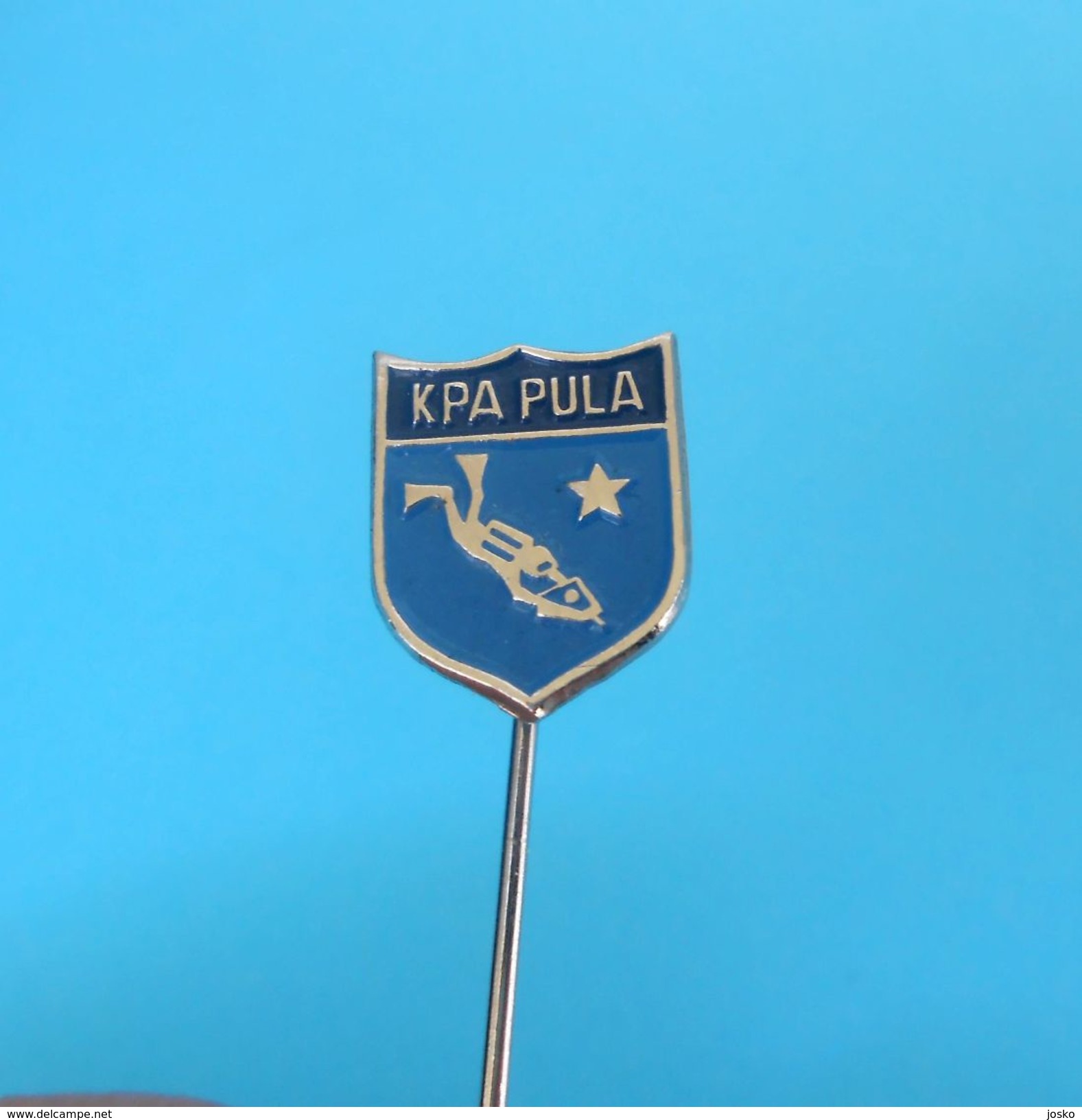 DIVING CLUB PULA - Croatian Old Pin Badge Scuba Dive Diver Plongee Tauchen Immersione Duiken Anstecknadel Distintivo - Duiken