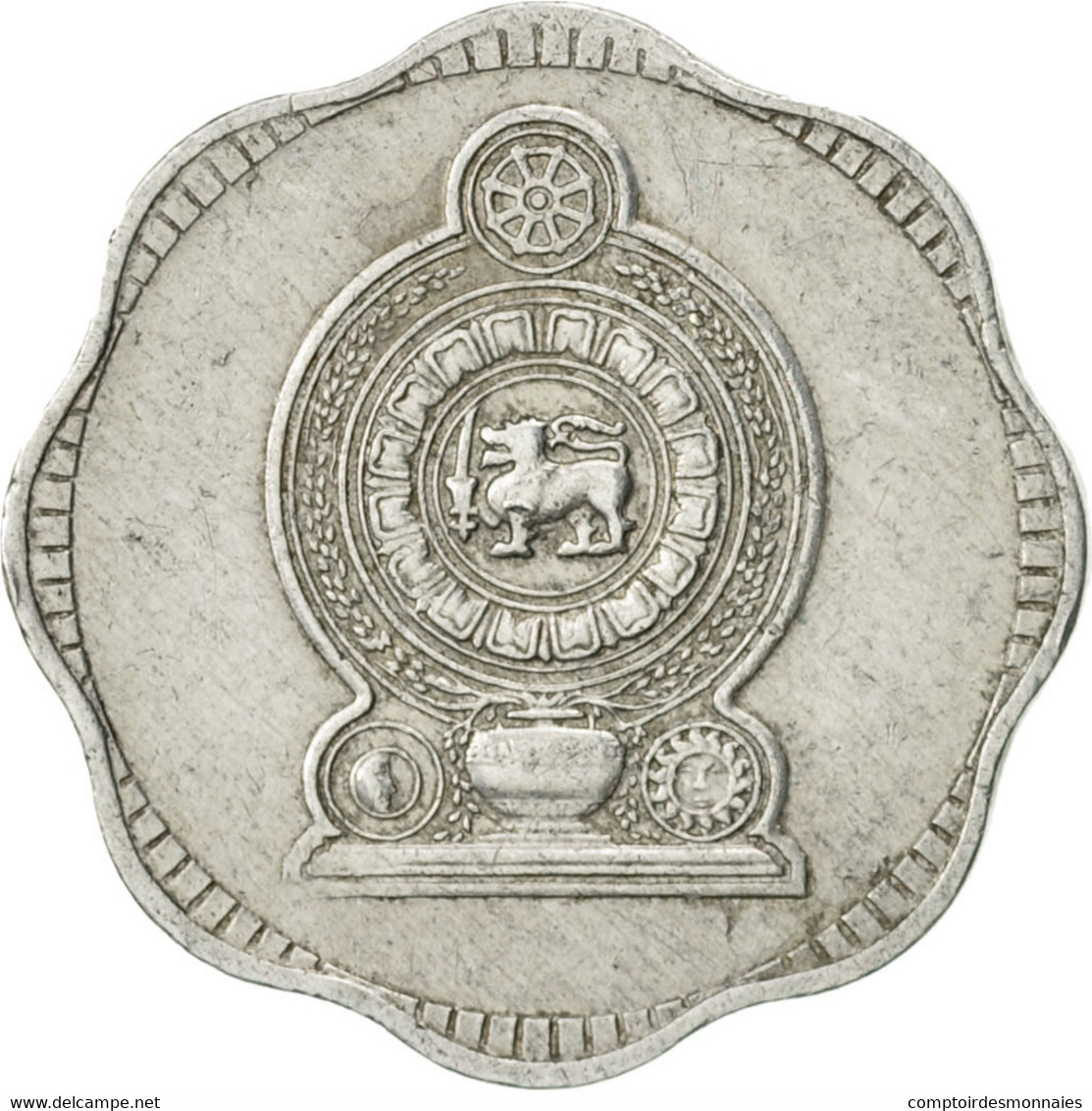 Monnaie, Sri Lanka, 2 Cents, 1975, TTB+, Aluminium, KM:138 - Sri Lanka