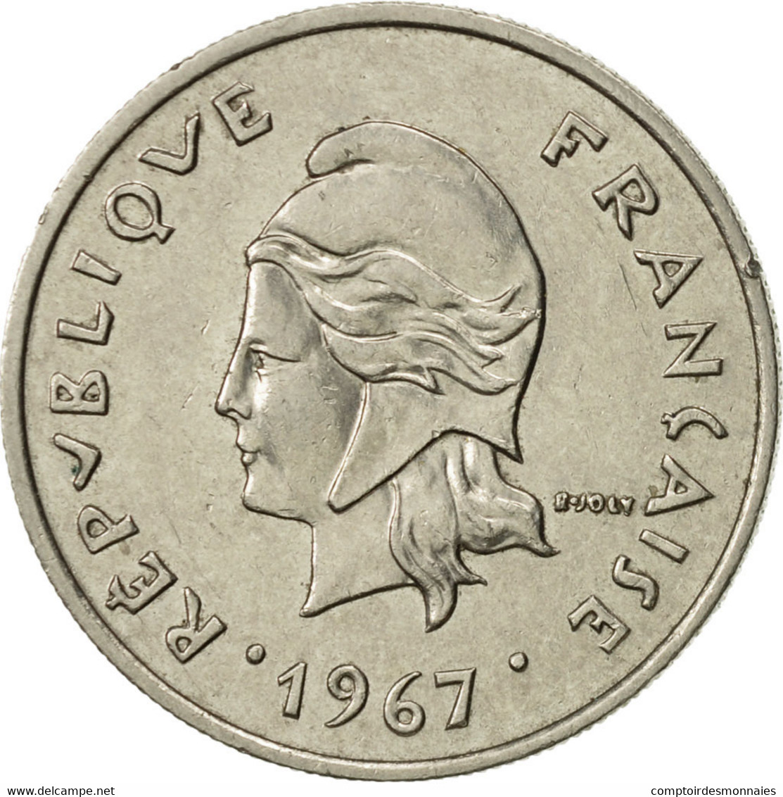 Monnaie, French Polynesia, 10 Francs, 1967, Paris, SUP, Nickel, KM:5 - Polynésie Française