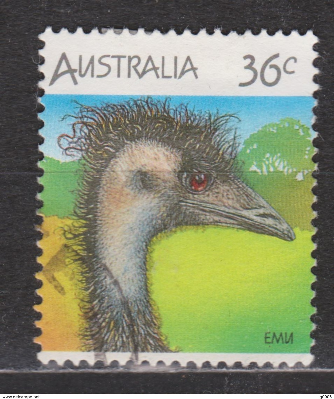 Australie, Australia Used ; Struisvogel Ostrich Autruche Avestruz Emu Emoe 1986 NOW MANY ANIMAL STAMPS FOR SALE - Autruches