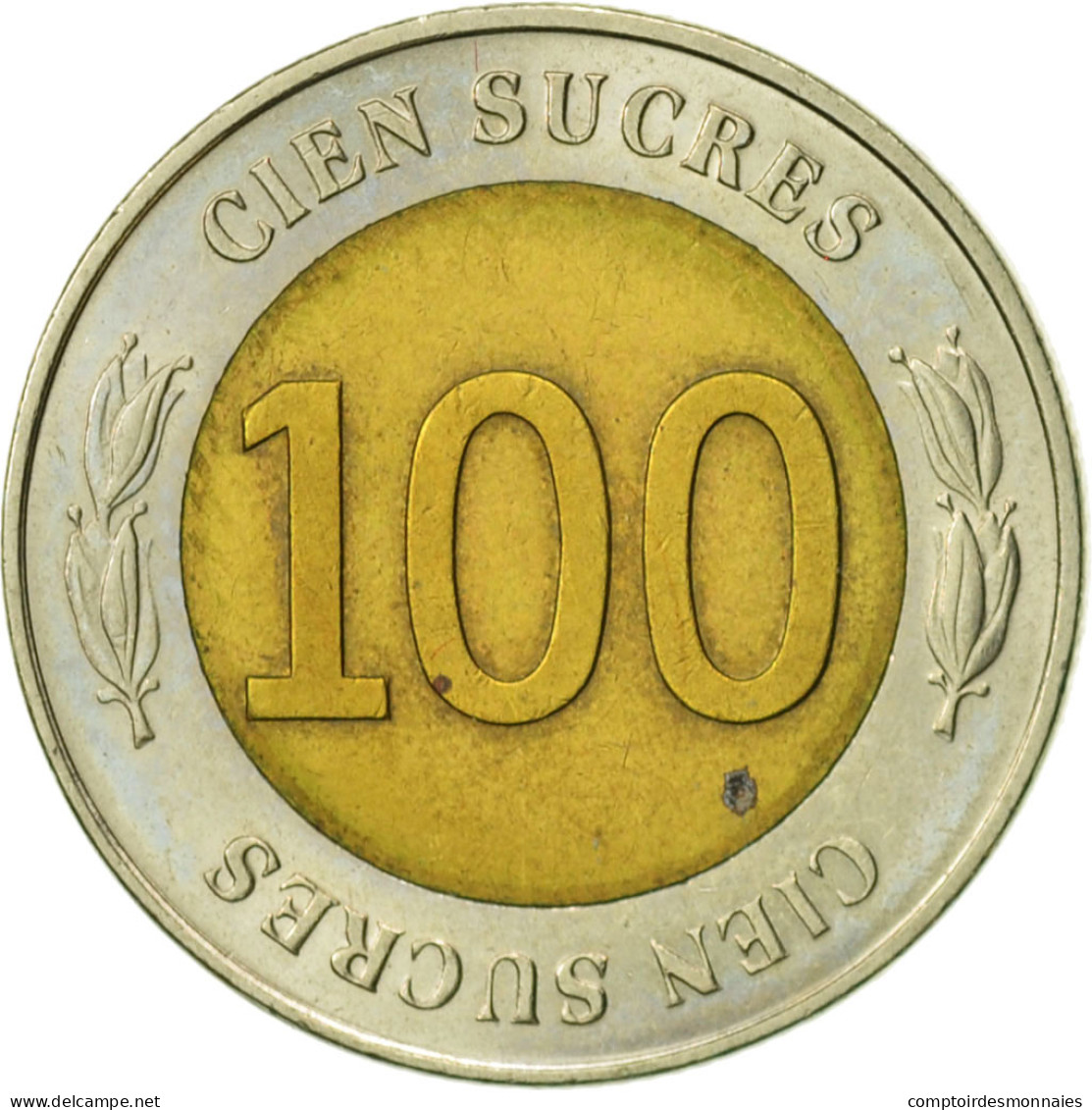 Monnaie, Équateur, 100 Sucres, 1997, TTB+, Bi-Metallic, KM:101 - Ecuador
