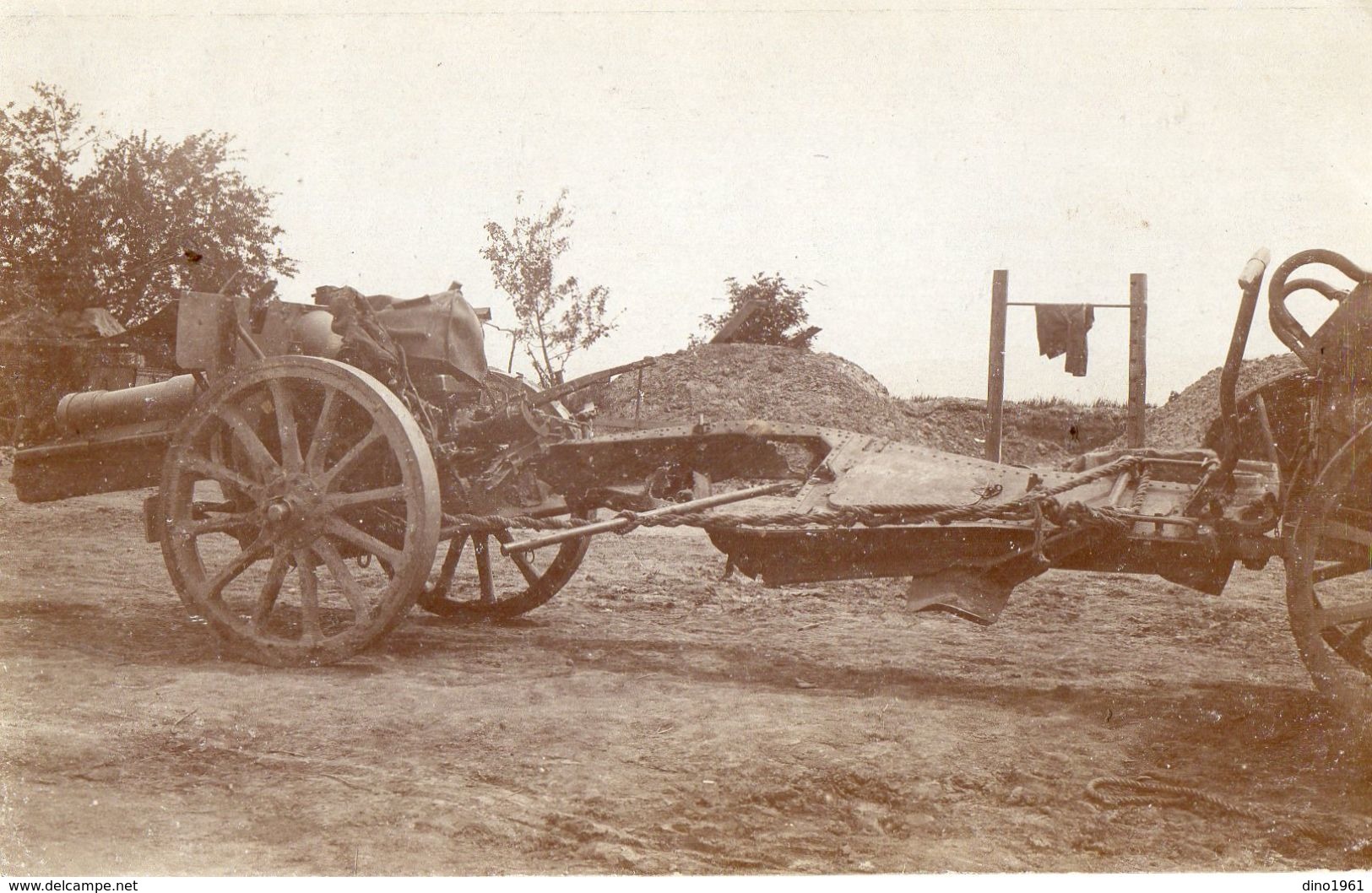 CPA 2023 - MILITARIA - Carte Photo Militaire Allemande - Canon - Equipment