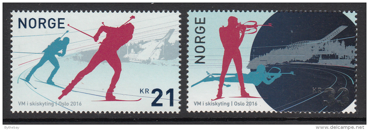 Norway 2016 Set Of 2 World Biathlon - Nuovi