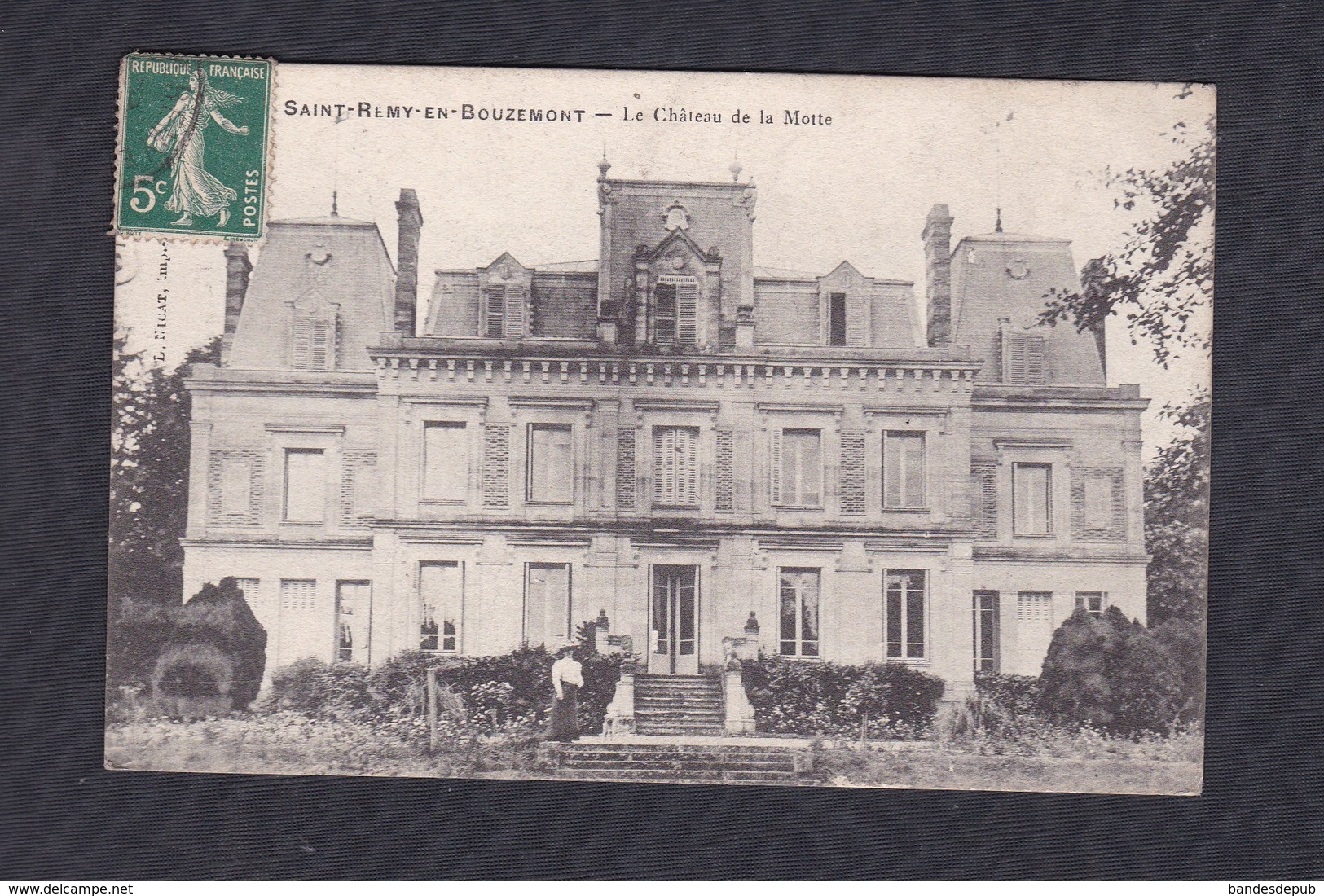 Vente Immediate St Saint Remy En Bouzemont (51) Le Chateau De La Motte ( Animée Imp. Nicat) - Saint Remy En Bouzemont