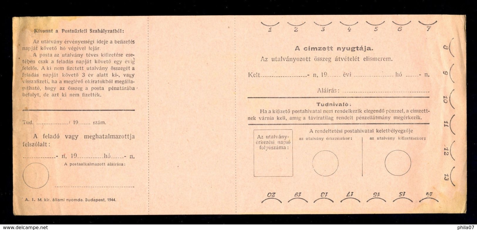 Hungary - lot of various old postal forms and printed matters. Rarely seen / 9 scans