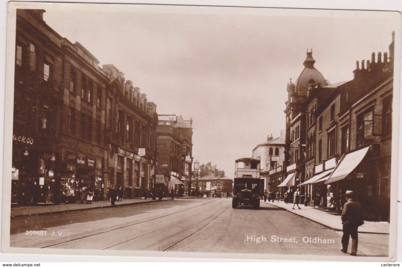 ROYAUME-UNI,ANGLETERRE,ENGLAND,united Kingdom,grand Manchester,pennines,OLDHAM,EN 1945,CARTE PHOTO,city Centre - Manchester