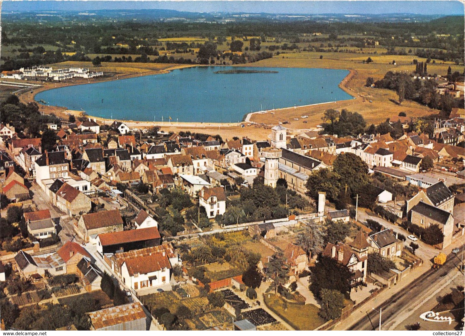 61-LE-MÊLE-DE-SARTHE- VUE PANORAMIQUE AERIENNE - Le Mêle-sur-Sarthe