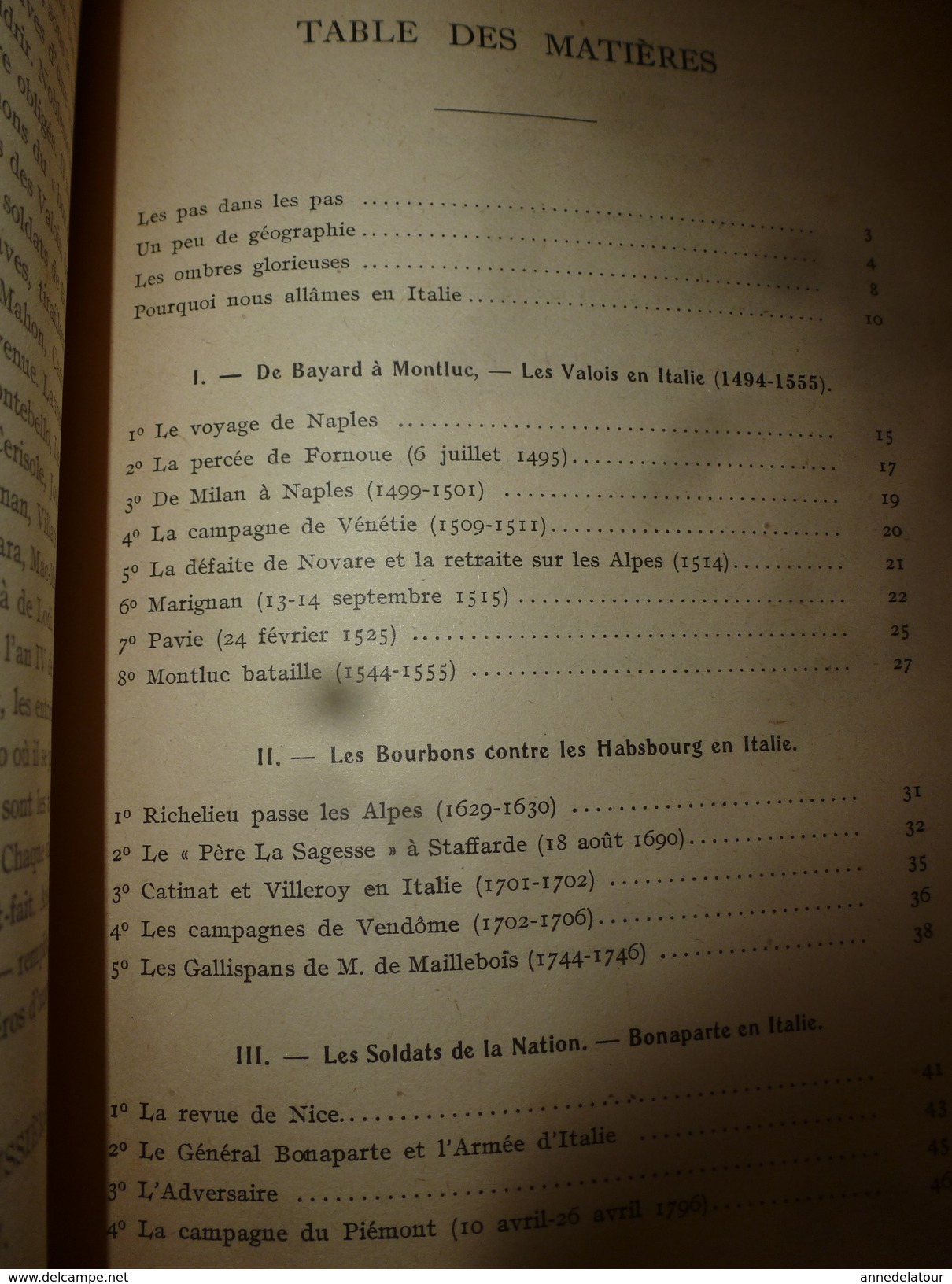 1918  rare (avec sa carte annexée)  Les Armées Française en Italie ,par le Lieutenant Louis Madelin