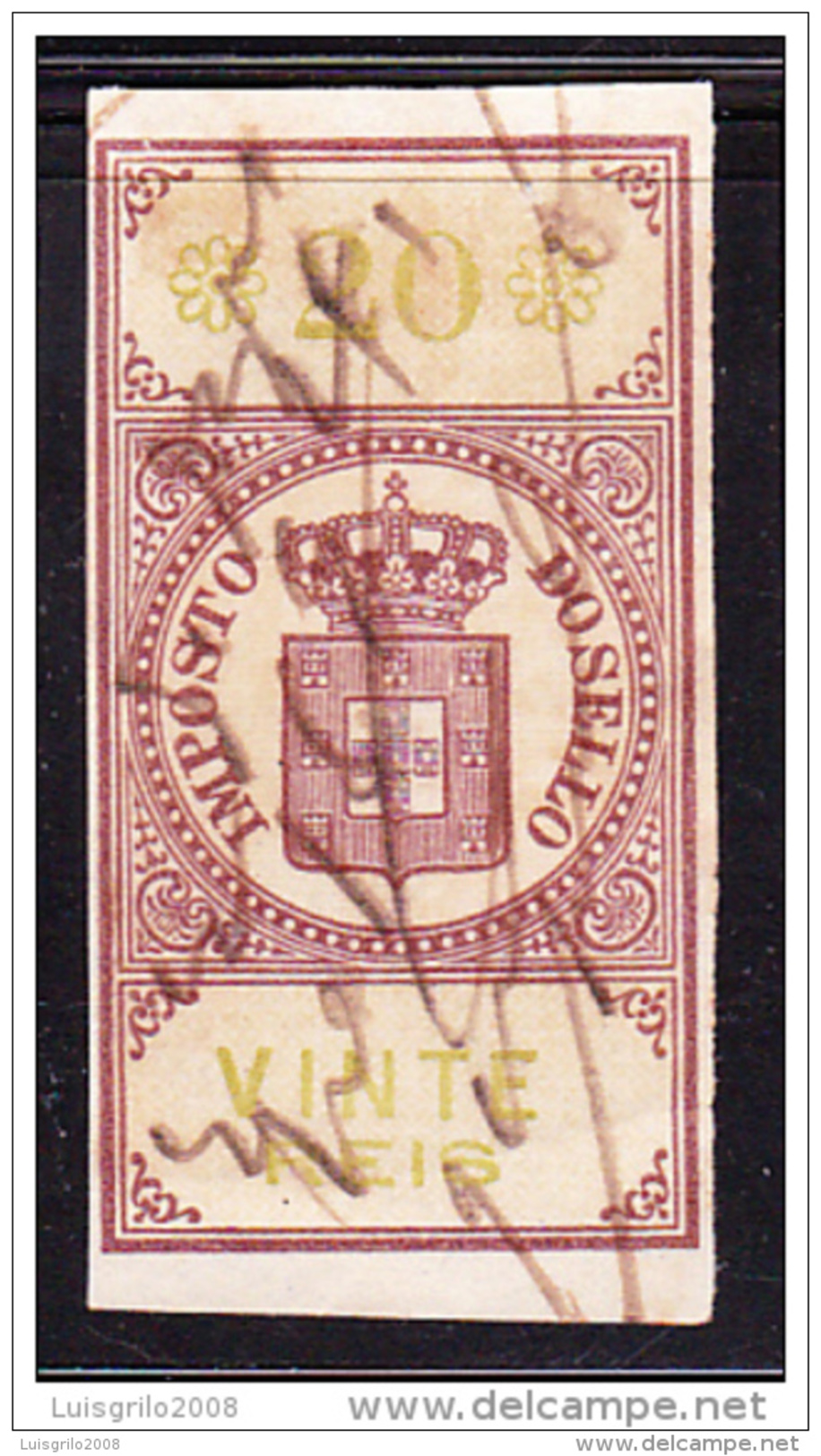 1879 - IMPOSTO DO SELO - 20  VINTE REIS - MARGEM MÉDIA - Used Stamps