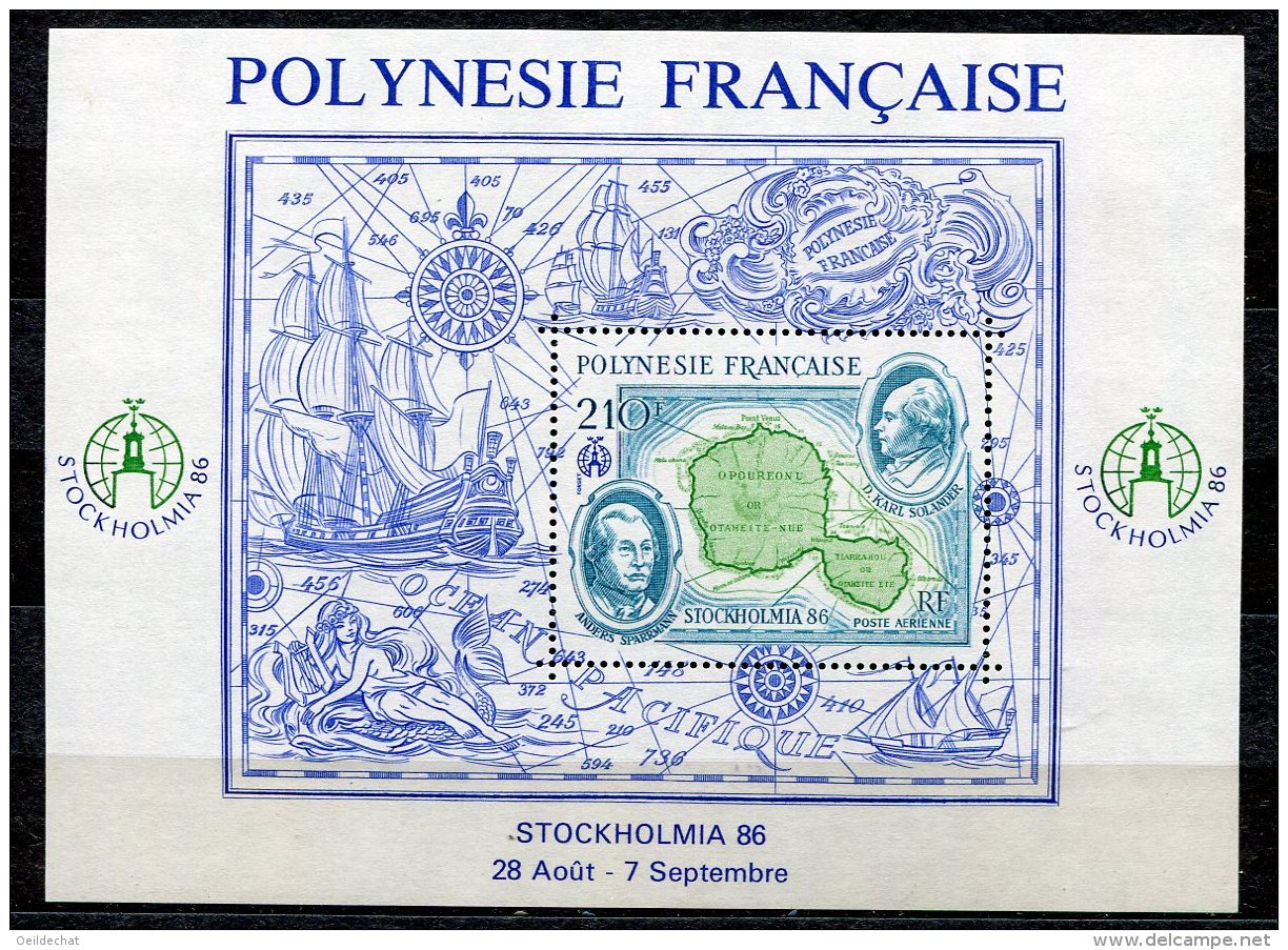 3646  -  POLYNESIE   BF 12 **  "Stockholmia 86"   1986       SUPERBE - Blocks & Sheetlets