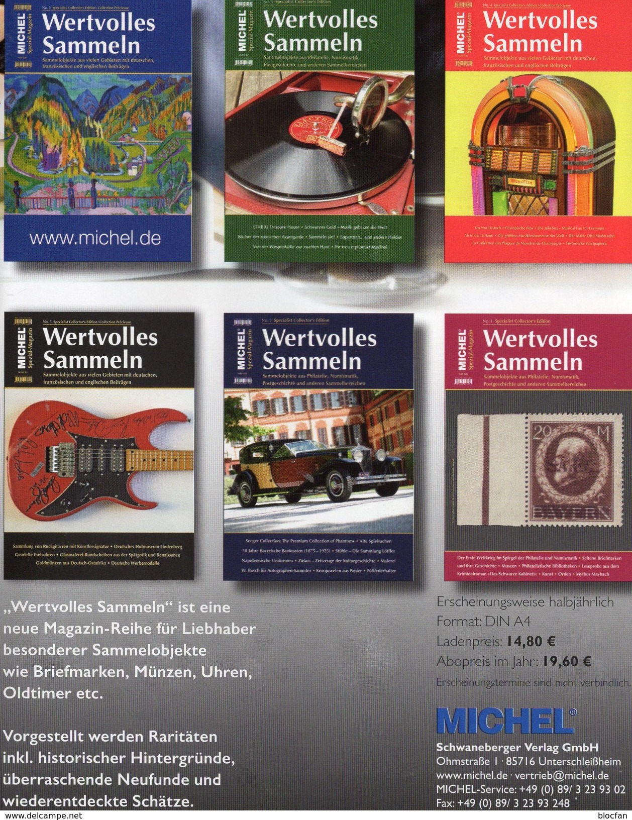 MICHEL Hefte 1-6/2017 Magazine Wertvolles Sammeln New 90&euro; Luxus Informationen Of The World Special Magacine Germany - Poste Militaire & Histoire Postale