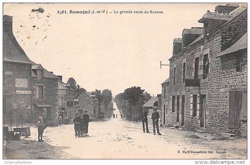 Romagné       35       La Route De Rennes             (voir Scan) - Sonstige & Ohne Zuordnung