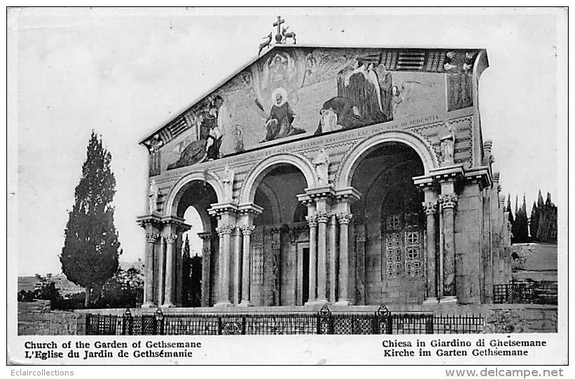 JudaÏsme.Judaïca.Juif-Israel.Jérusalem:  Eglise De Ghetsémanie    (voir Scan) - Giudaismo