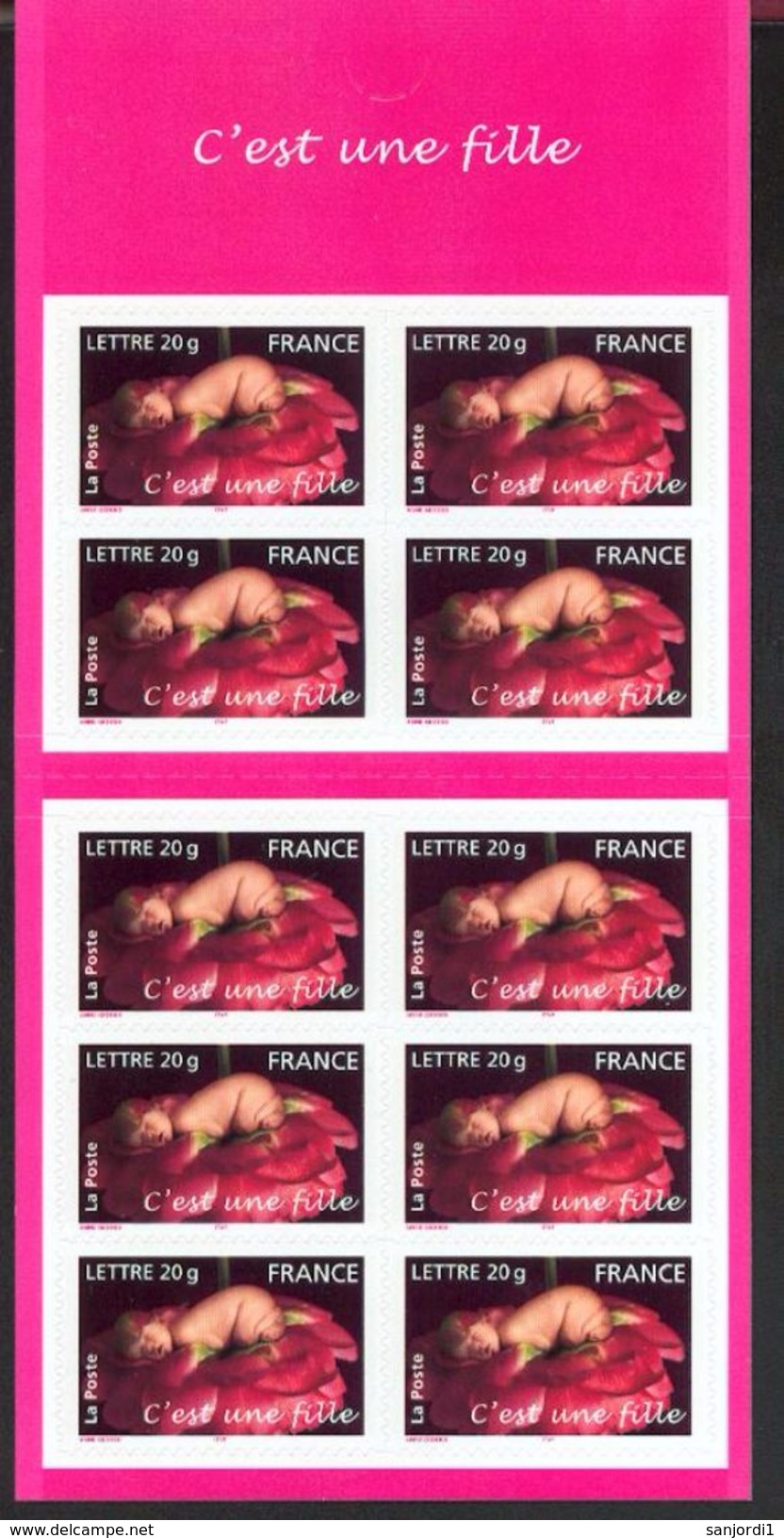 France   54 Bc  Fille Non Plié Neuf ** TB MNH Sin Charnela Faciale 14.3 Euros - Booklets