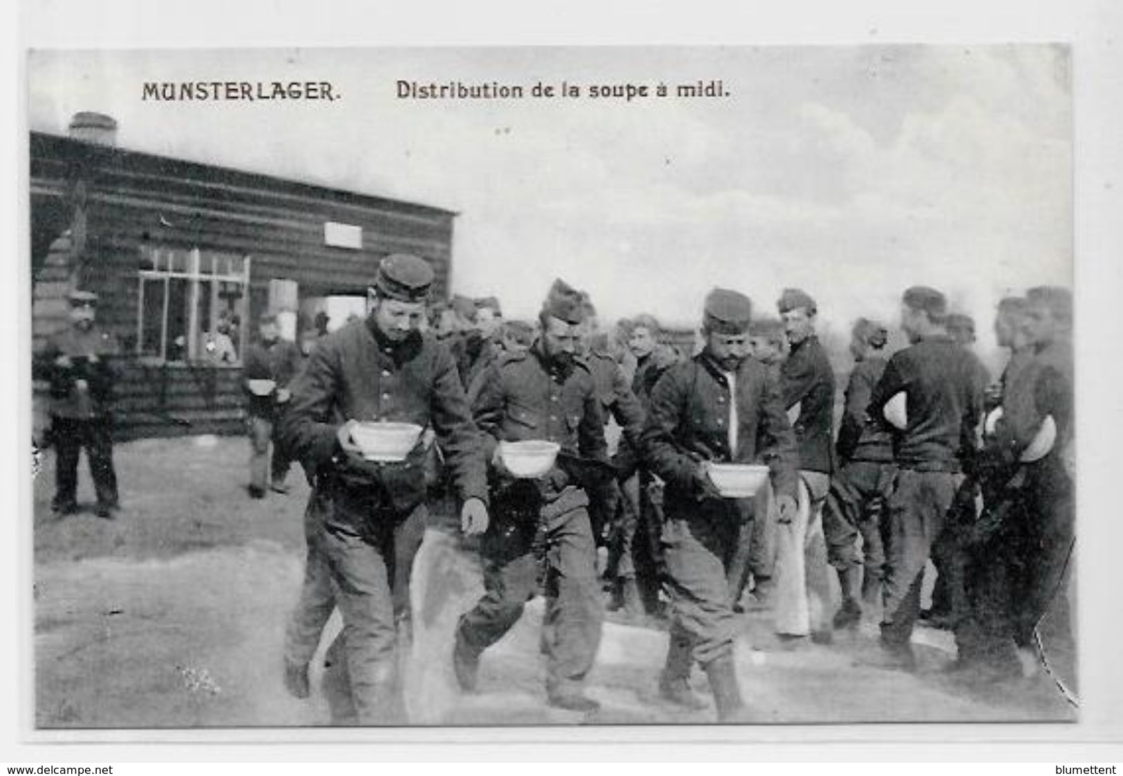 CPA Allemagne Germany Militaires Militaria MUNSTERLAGER Camp De Prisonniers Belgique France Angleterre - Autres & Non Classés