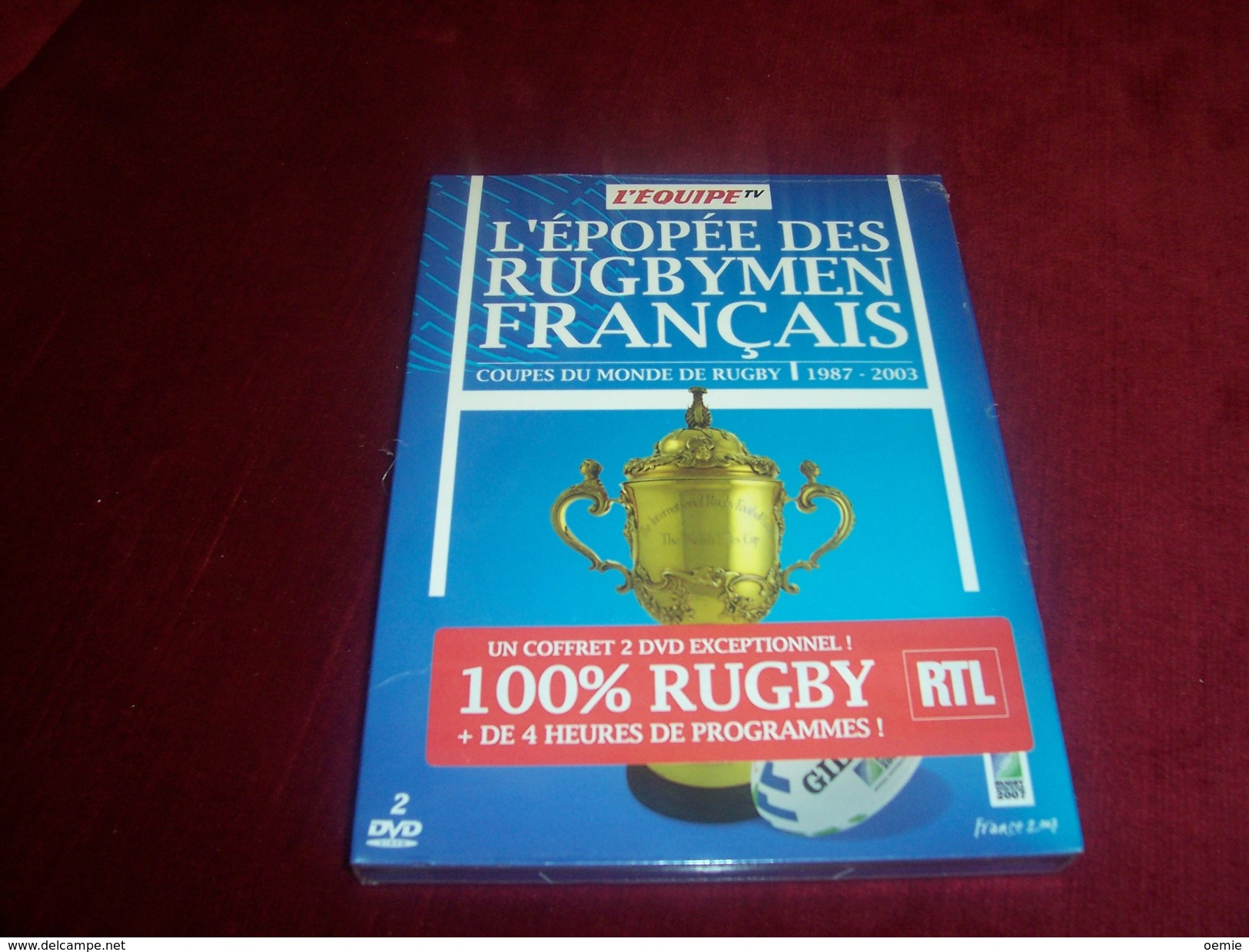 L'EPOPEE DES RUGBYMEN FRANCAIS   1987 / 2003   DOUBLE DVD  NEUF SOUS CELOPHANE - Sports