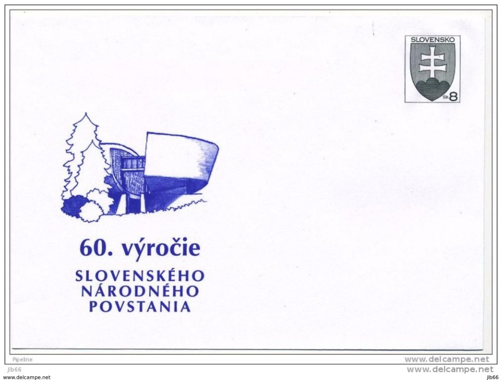 Slovaquie 2004 COB 69 Mi U 57 60 Ans De L'insurection Nationale Slovaque De 1944 - Buste