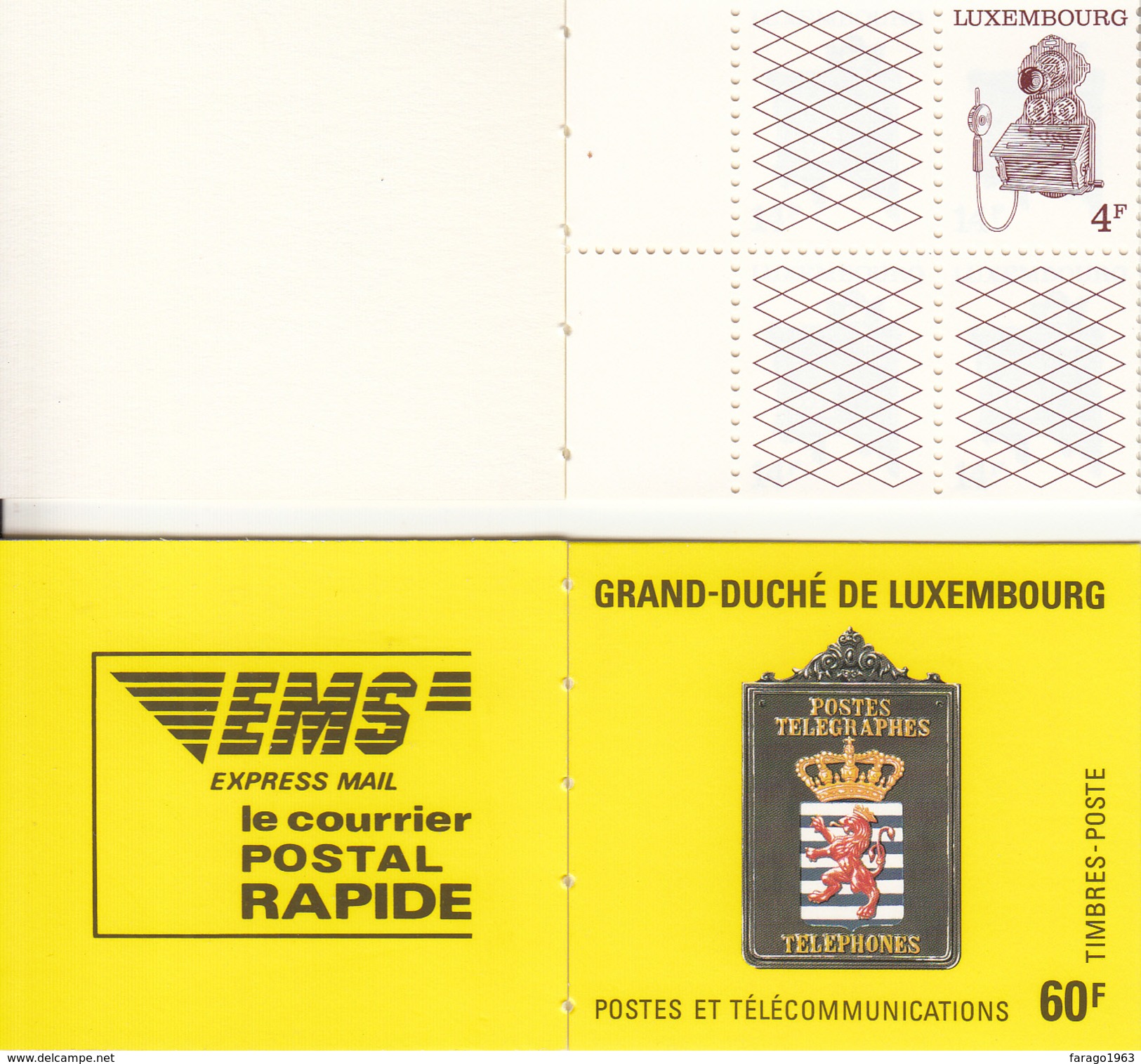 1991 Luxembourg Historical Post Equipment Definitive Booklet Complete Booklet Carnet "unexploded"  VF MNH - Carnets