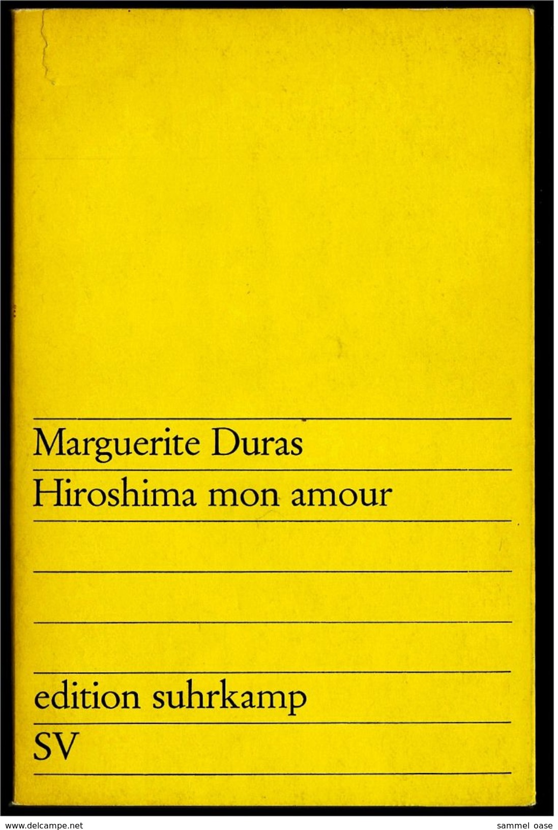 Suhrkamp Buch :  Marguerite Duras : Hiroshima Mon Amour - Autores Alemanes