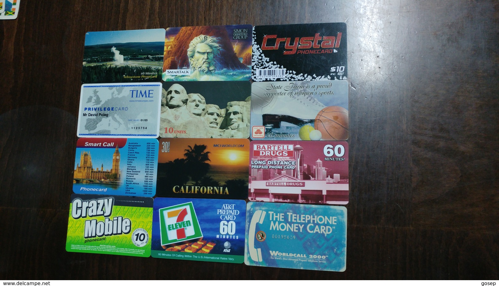 U.s.a-prepiad Card-(set11)-(12cards)-used Card+3card Prepiad Free - Autres & Non Classés