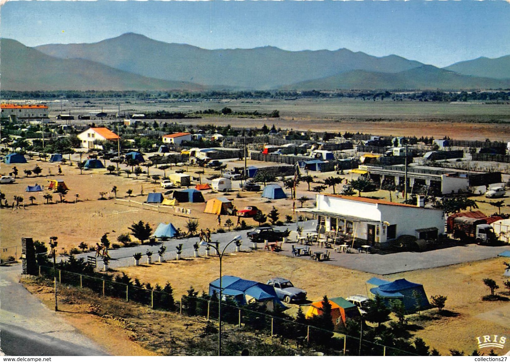 66-SAINT-CYPRIEN-PLAGE- LE CAMPING ET LA CHAINE DES ALBERES - Saint Cyprien