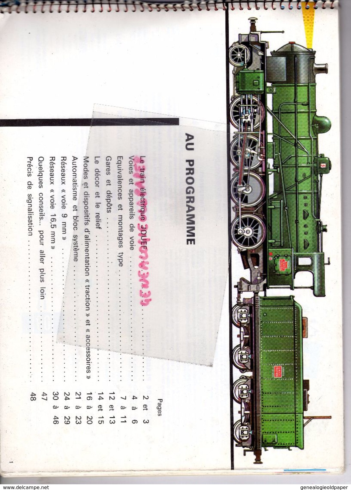 CATALOGUE JOUETS JOUEF- CHEMIN DE FER TRAIN GARE HO-PLANS ET RESEAUX-BEZIERS-LOCOMOTIVE - Ferrovie & Tranvie