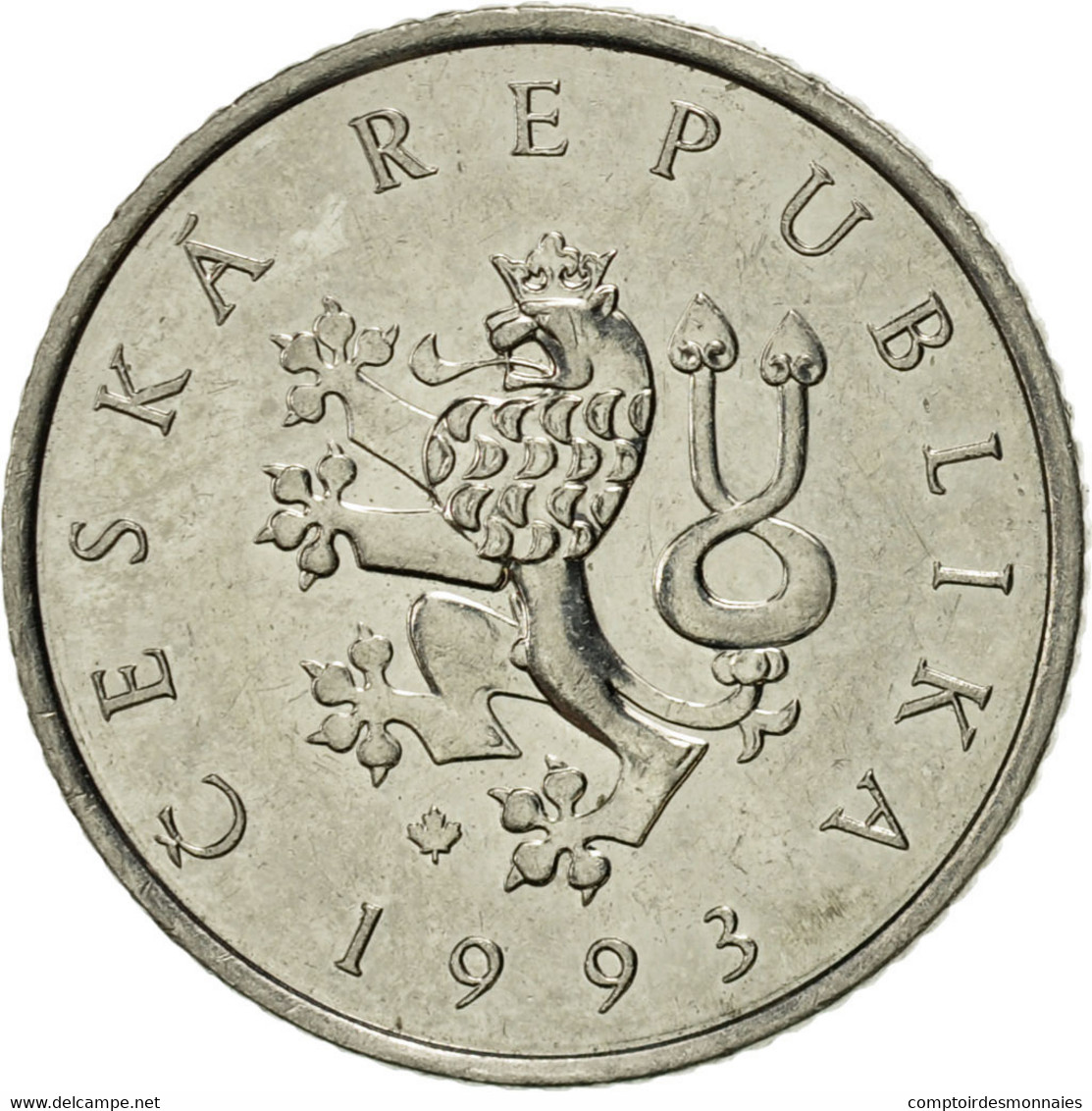 Monnaie, République Tchèque, Koruna, 1993, SUP, Nickel Plated Steel, KM:7 - Tsjechië