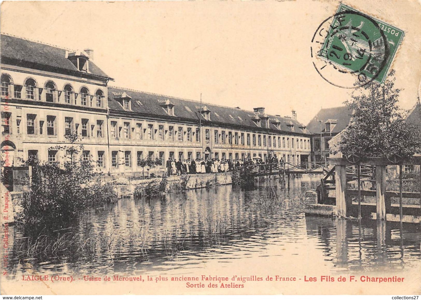 61-L'AIGLE- USINE DE MEROUVEL, LA PLUS ANCIENNE FABRIQUE D'AIGUILLES DE FRANCE, LES FILS DE F. CHARPENTIER - L'Aigle