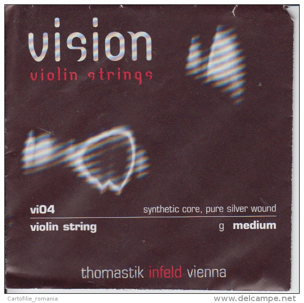 Wien Vienna Thomastik Violin Strings Envelope Label Empty - Accessories & Sleeves