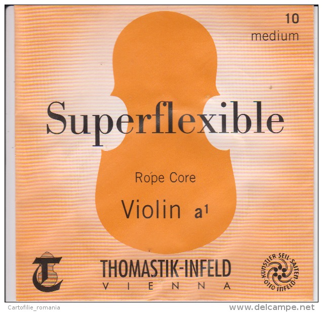 Wien Vienna Thomastik Violin Strings Envelope Label Empty - Accessories & Sleeves