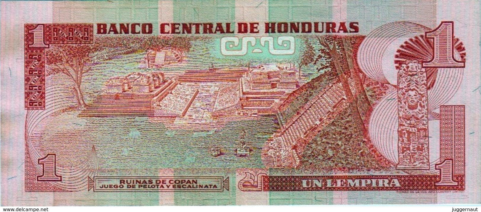 HONDURAS 1 LEMPIRA BANKNOTE 1984 AD PICK NO.68 UNCIRCULATED UNC - Honduras