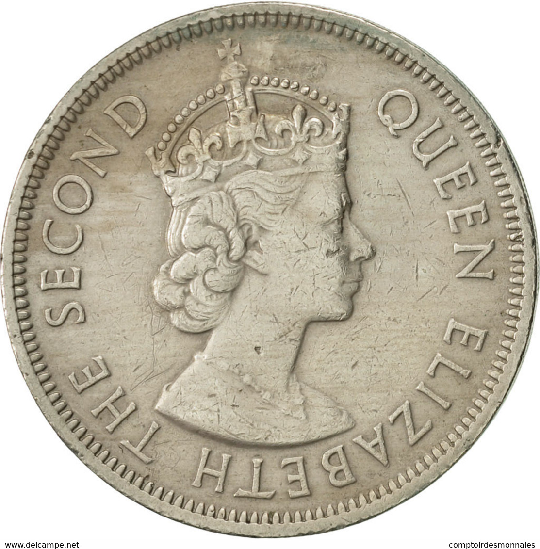 Monnaie, Mauritius, Elizabeth II, Rupee, 1975, TTB+, Copper-nickel, KM:35.1 - Mauritius