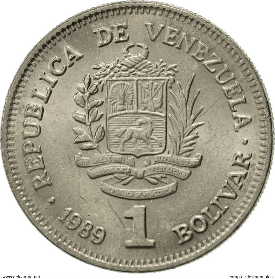 Monnaie, Venezuela, Bolivar, 1989, SUP, Nickel Clad Steel, KM:52a.2 - Venezuela